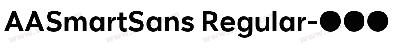 AASmartSans Regular字体转换 AASmartSans Regular字体转换
